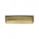 M Marcus Heritage Brass Shropshire Design Drawer Cup Pull 76/96mm Centre to Centre